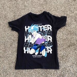 Hunter x hunter anime t-shirt anime hxh bnha mha white shirt death note killua